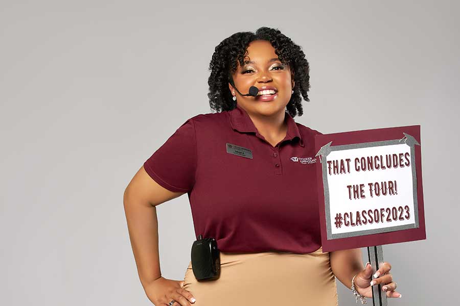 Lauryn Johnson with her parents
