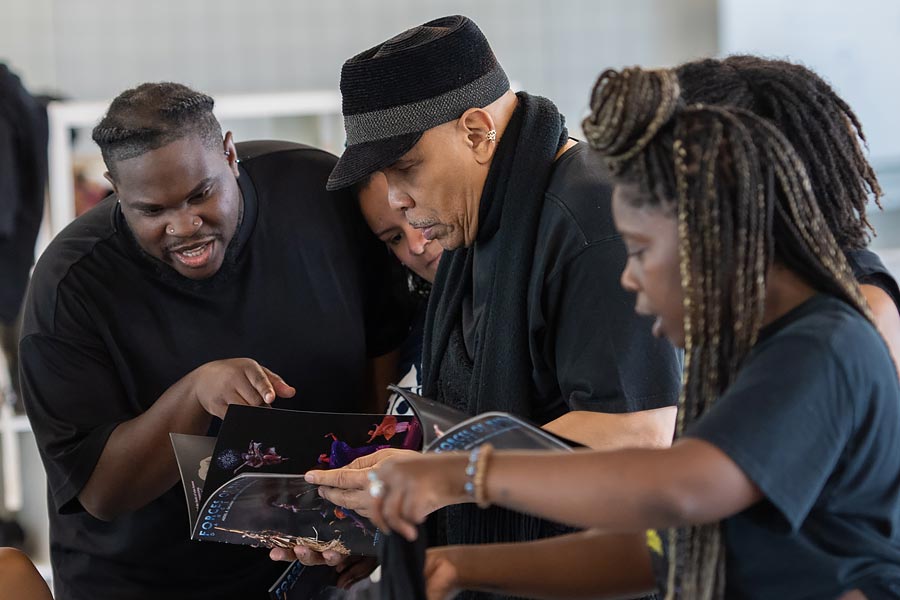 Abdel Salaam works with dancers