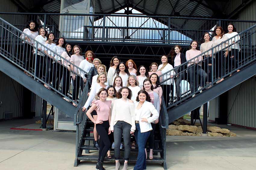 Alpha Omicron Pi Sorority Members