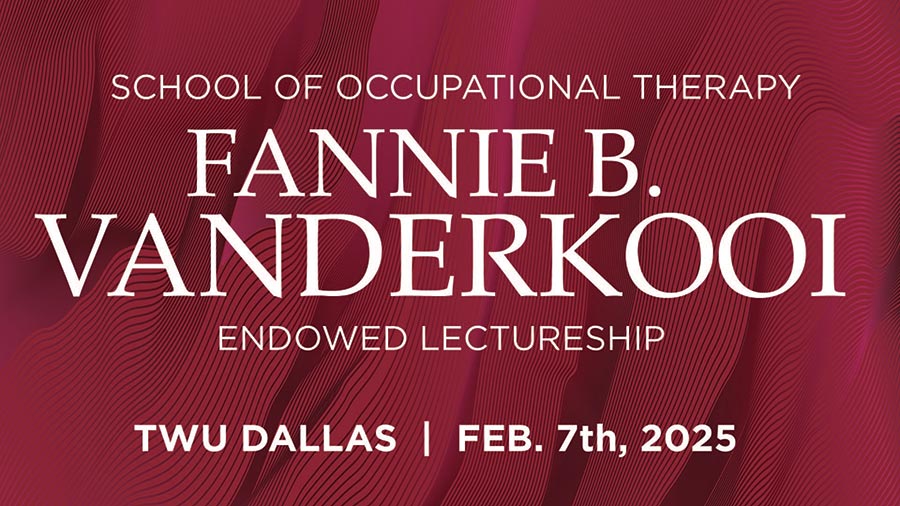 graphic of Vanderkooi lecture 2025 event