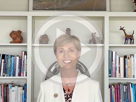 TWU Chancellor and President, Carine M. Feyten, speaking about the strategic plan