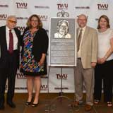 Drs. Feyten, Woodcock, Miller, and Neeley with Robin Head and Kathy Kerley